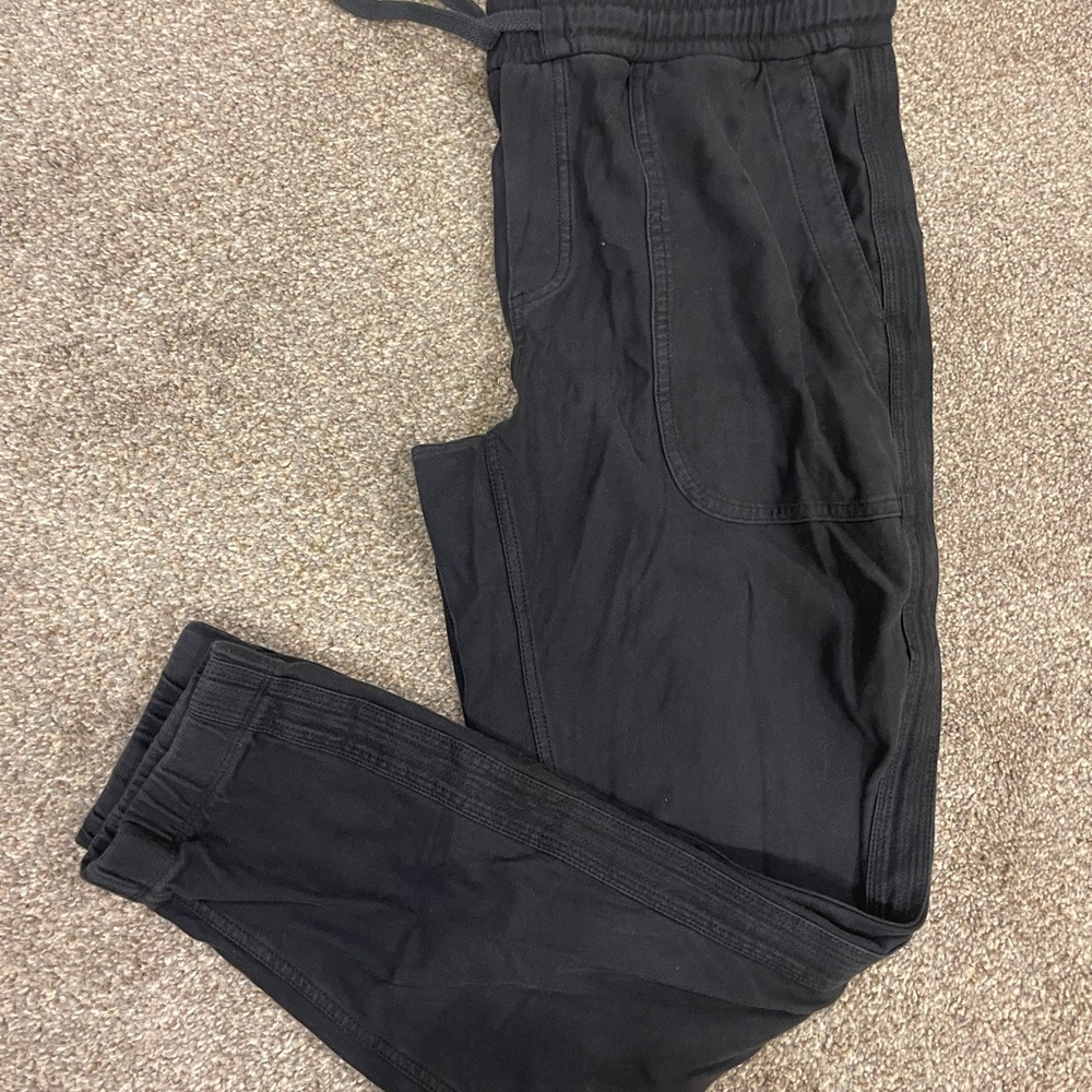 Athleta Black Track Pants Slim Fit Joggers